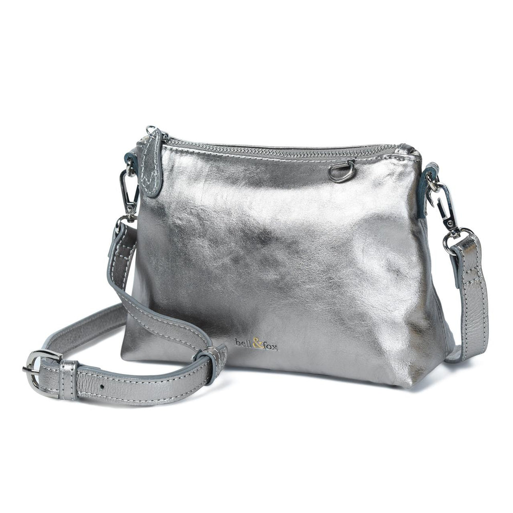 
                  
                    Load image into Gallery viewer, INDIRA Bow Detail Clutch / Crossbody in Gunmetal
                  
                