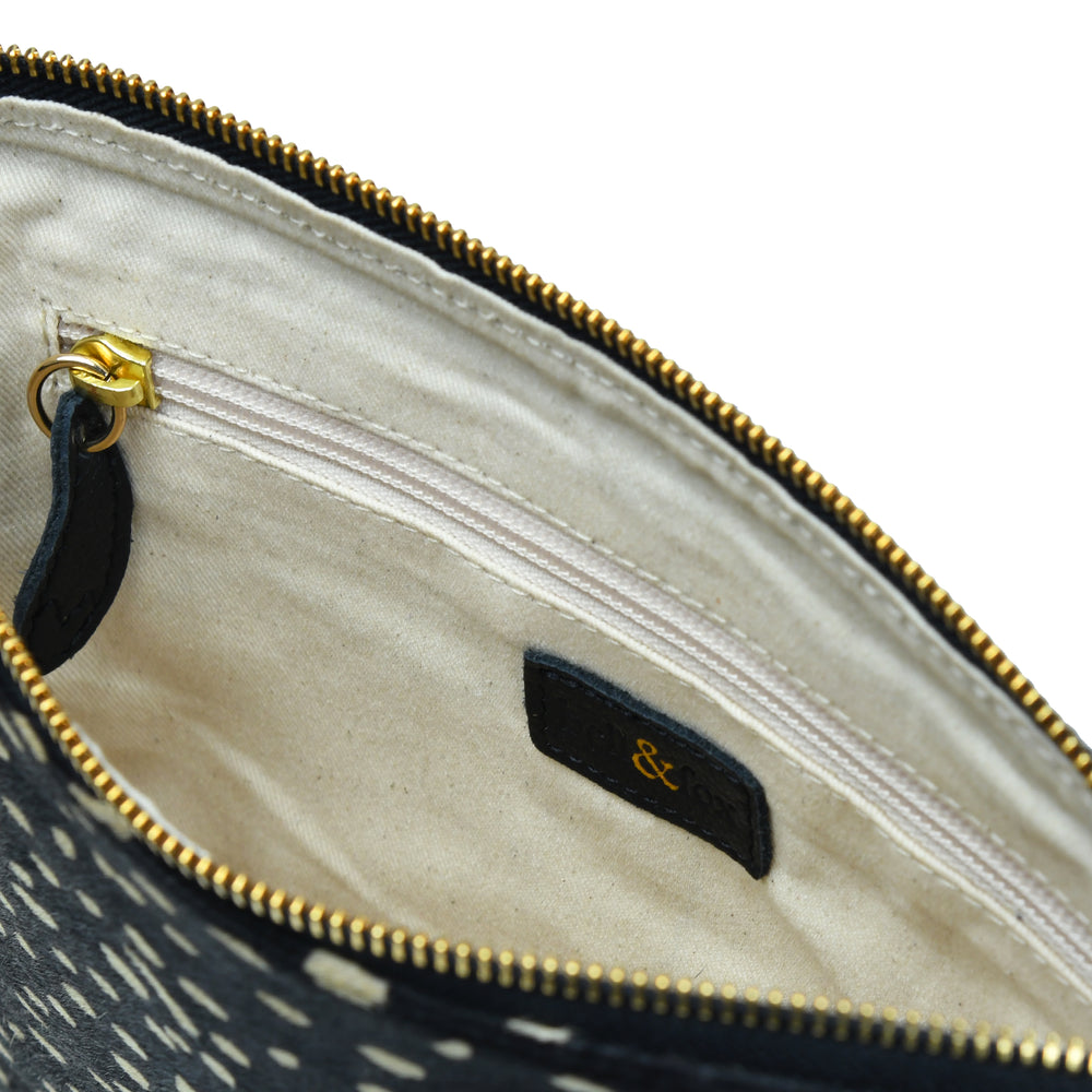 
                  
                    Load image into Gallery viewer, LARA Pouch / Clutch in Black &amp;amp; White
                  
                
