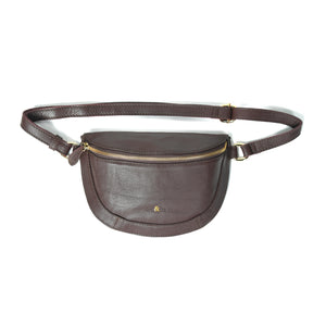 
                  
                    Load image into Gallery viewer, LIBERTY Crossbody Bag in Chocolate Brown Leather
                  
                