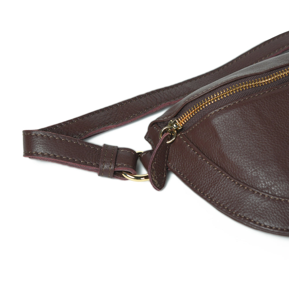 
                  
                    Load image into Gallery viewer, LIBERTY Crossbody Bag in Chocolate Brown Leather
                  
                