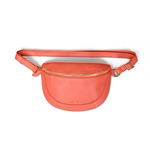 
                  
                    Load image into Gallery viewer, LIBERTY Crossbody Bag in Coral Leather
                  
                