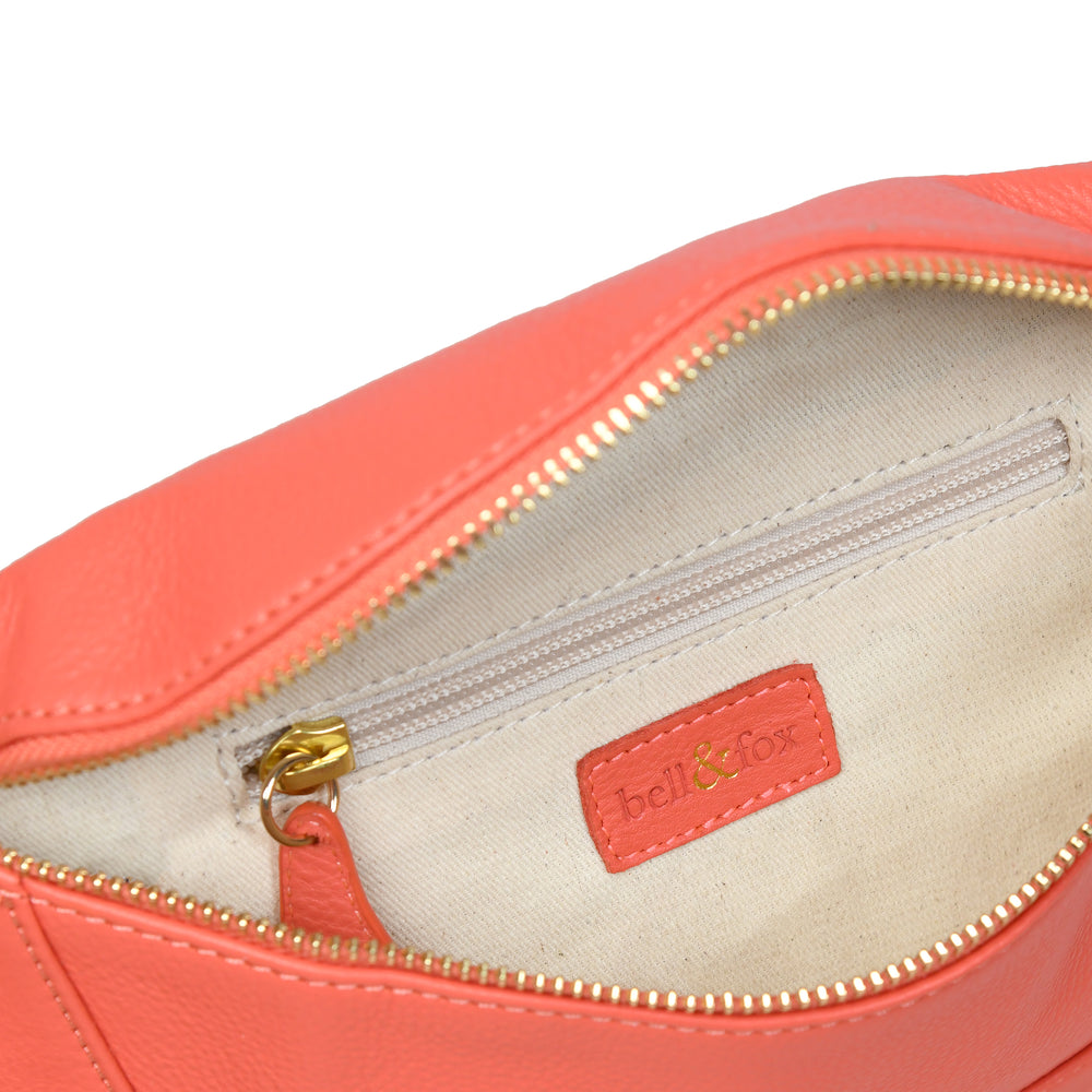 
                  
                    Load image into Gallery viewer, LIBERTY Crossbody Bag in Coral Leather
                  
                