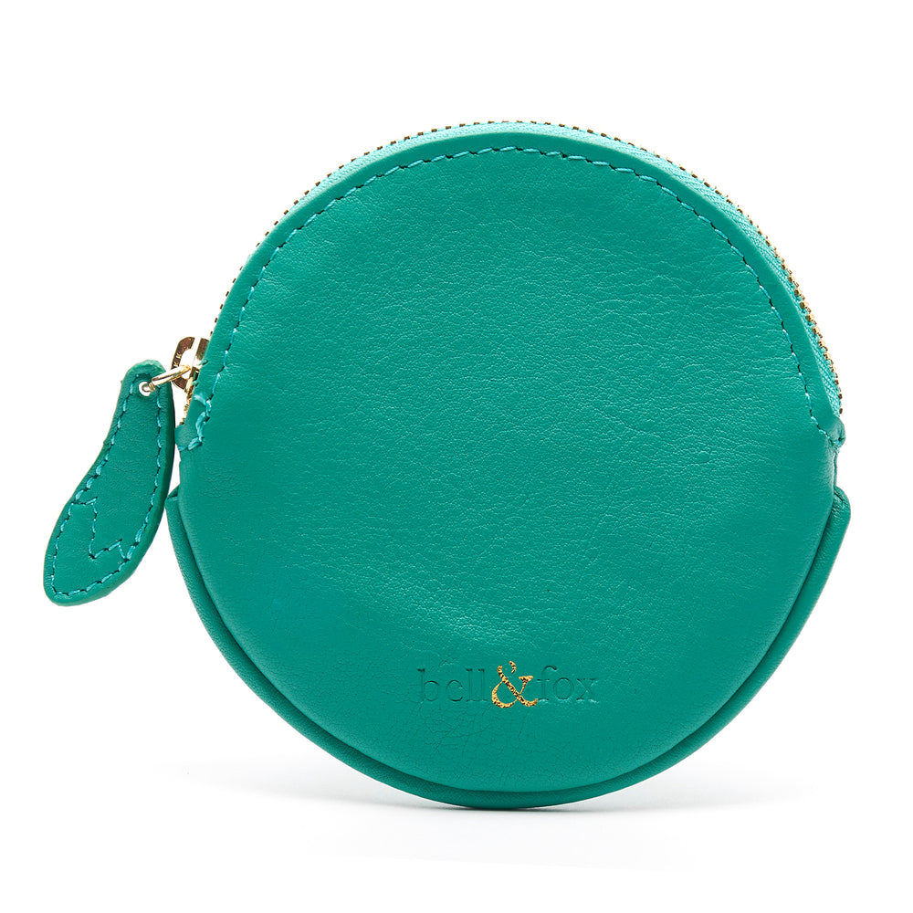 MAE Coin Purse in Teal Leather
