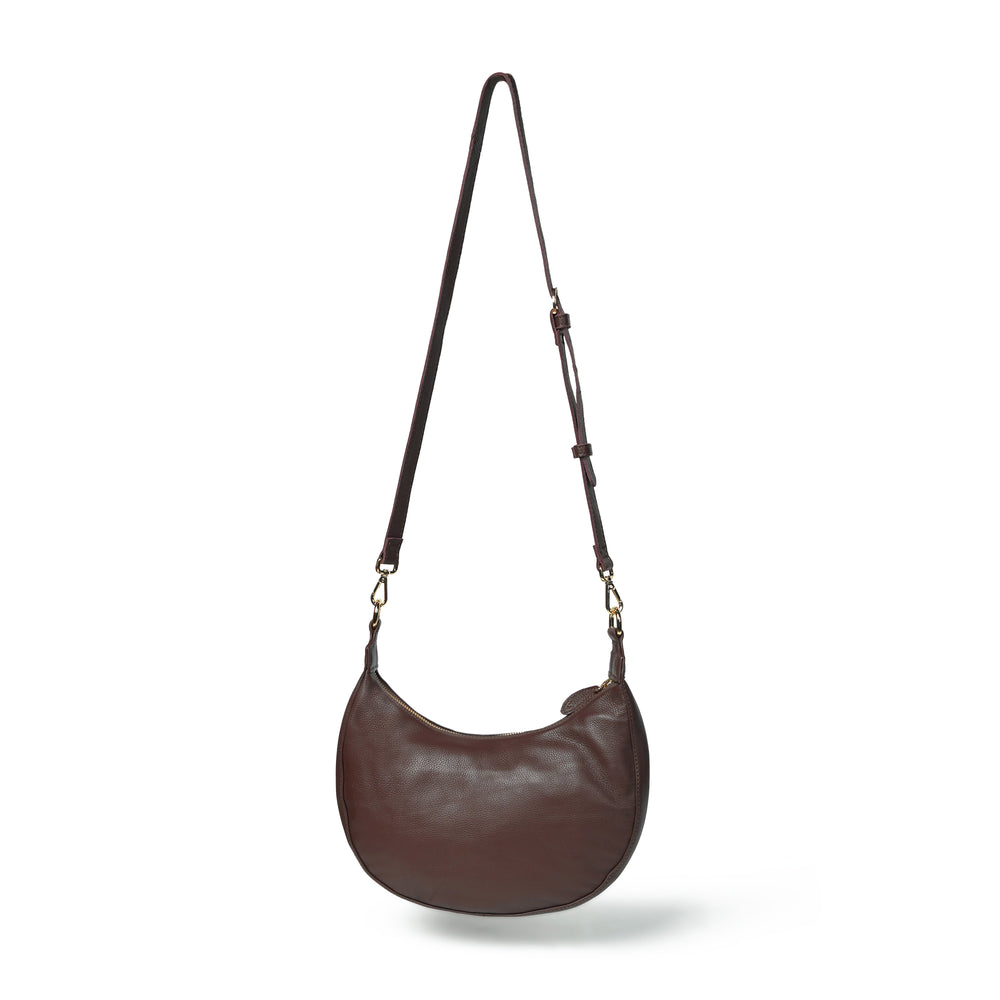 
                  
                    Load image into Gallery viewer, ROBYN Studded Crossbody Bag - Chocolate Brown Leather
                  
                