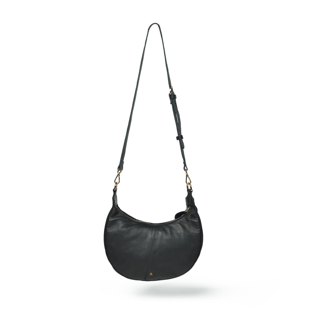 
                  
                    Load image into Gallery viewer, ROBYN Hand Woven Crossbody Bag - Black Leather
                  
                