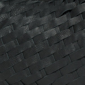 
                  
                    Load image into Gallery viewer, ROBYN Hand Woven Crossbody Bag - Black Leather
                  
                
