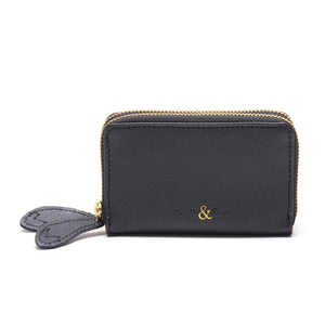 
                  
                    Load image into Gallery viewer, AVA Mini Double Zip Purse - Black
                  
                