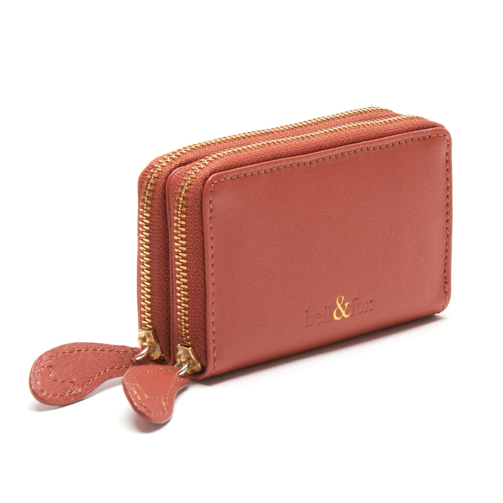 
                  
                    Load image into Gallery viewer, AVA Mini Double Zip Purse - Tan
                  
                