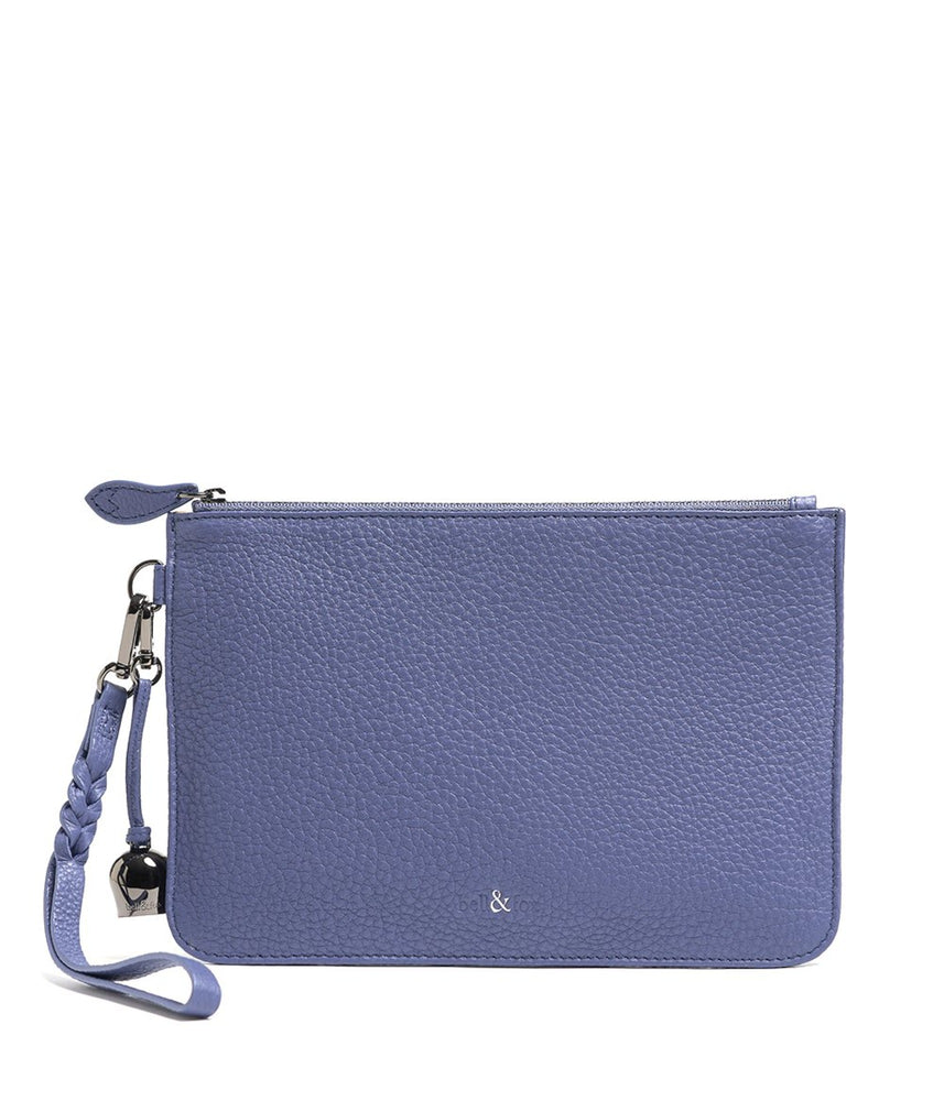 MILA Wristlet Clutch Bag - Lupine Blue