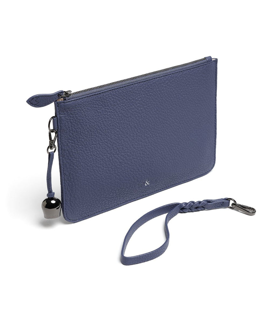 
                  
                    Load image into Gallery viewer, MILA Wristlet Clutch Bag - Lupine Blue
                  
                