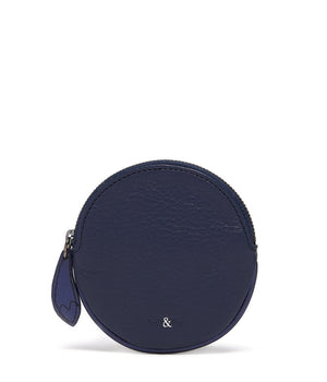 
                  
                    Load image into Gallery viewer, MAE Coin Purse - Navy with Navy Metallic
                  
                