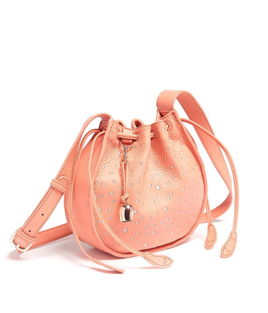 
                  
                    Load image into Gallery viewer, LILA Drawstring Cross Body Bag - Coral
                  
                