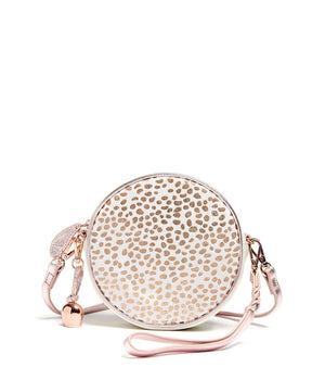 
                  
                    Load image into Gallery viewer, MIA Mini Canteen Crossbody Bag - White &amp;amp; Rose Gold &amp;#39;Pony&amp;#39;
                  
                