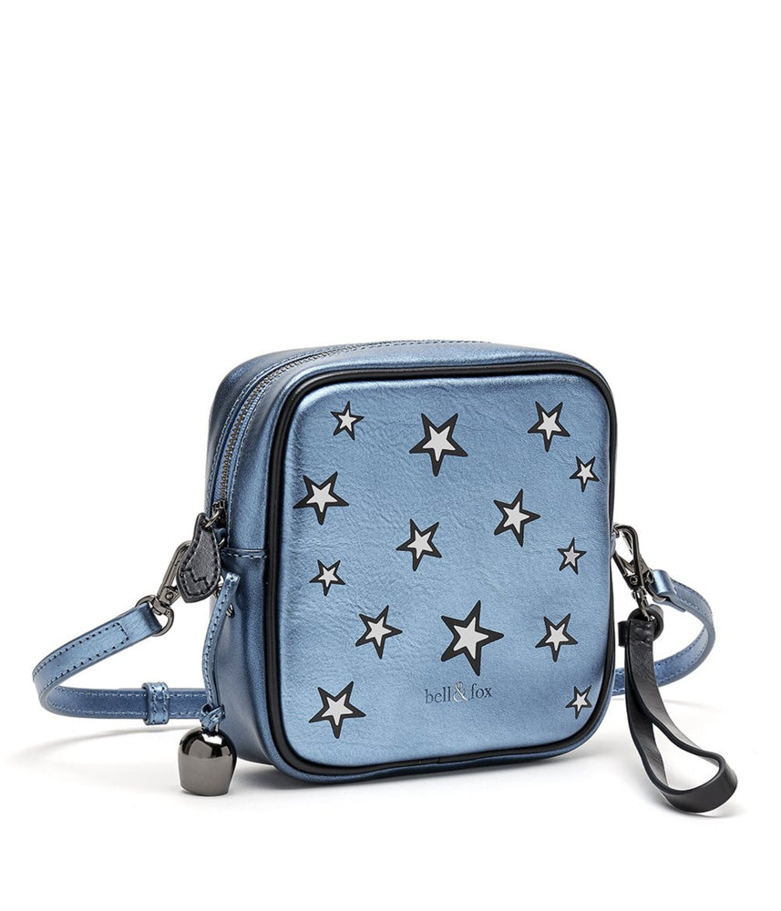 
                  
                    Load image into Gallery viewer, MARLO Mini Cross Body Bag / Wristlet Clutch - Nightshade Star Print
                  
                