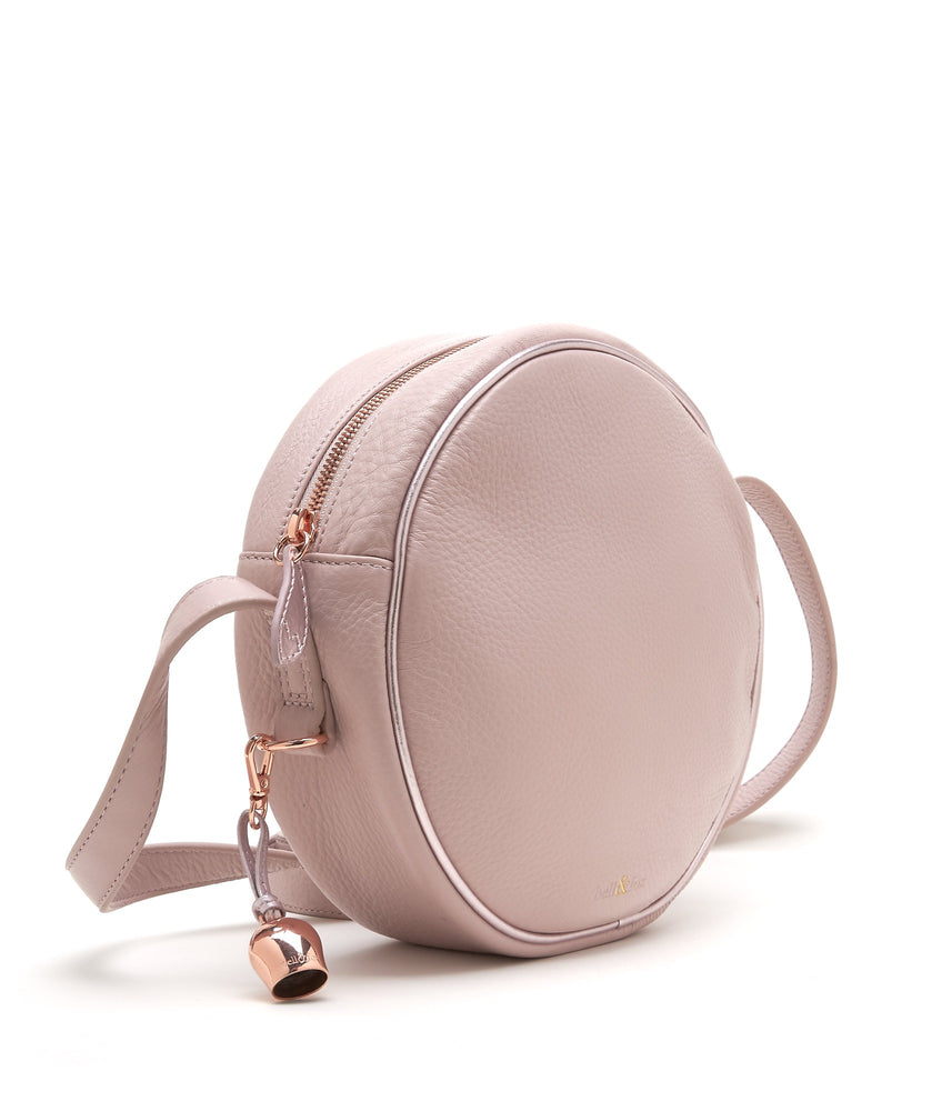 
                  
                    Load image into Gallery viewer, rose pink leather canteen crossbody bag
                  
                