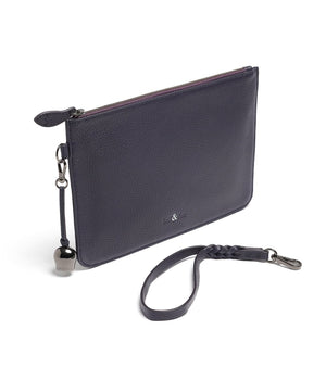 
                  
                    Load image into Gallery viewer, MILA Wristlet Clutch Bag - Aubergine
                  
                