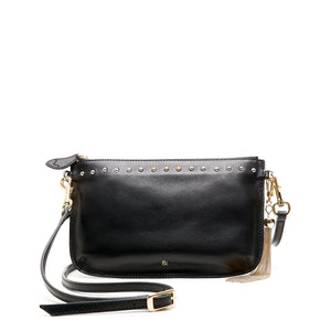
                  
                    Load image into Gallery viewer, IVY Studded Cross Body Bag / Clutch - Black Nappa
                  
                