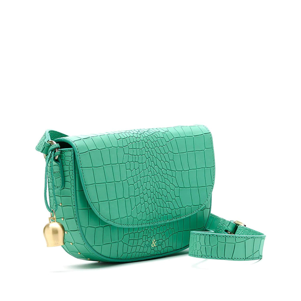 
                  
                    Load image into Gallery viewer, mint green saddle cross body bag
                  
                