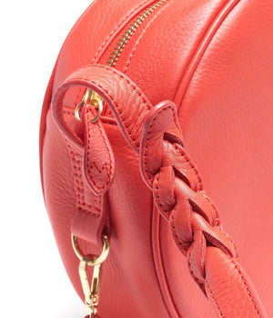 
                  
                    Load image into Gallery viewer, poppy red leather canteen bag
                  
                