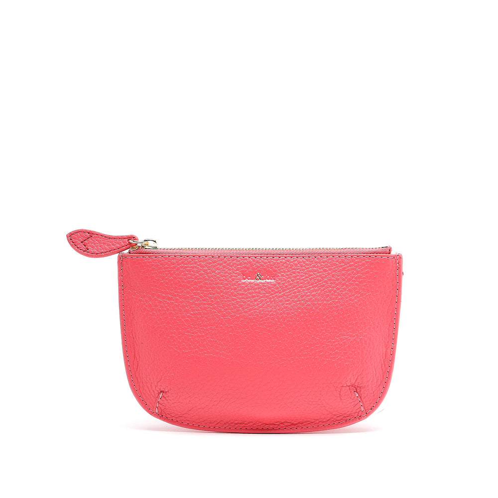 FAYE Leather Purse - Pink Leather