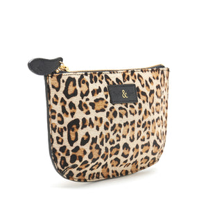 
                  
                    Load image into Gallery viewer, FAYETTE Leather Pouch - Light Leopard
                  
                