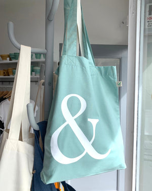 
                  
                    Load image into Gallery viewer, Organic Cotton Tote Bag - Sea Foam Green
                  
                