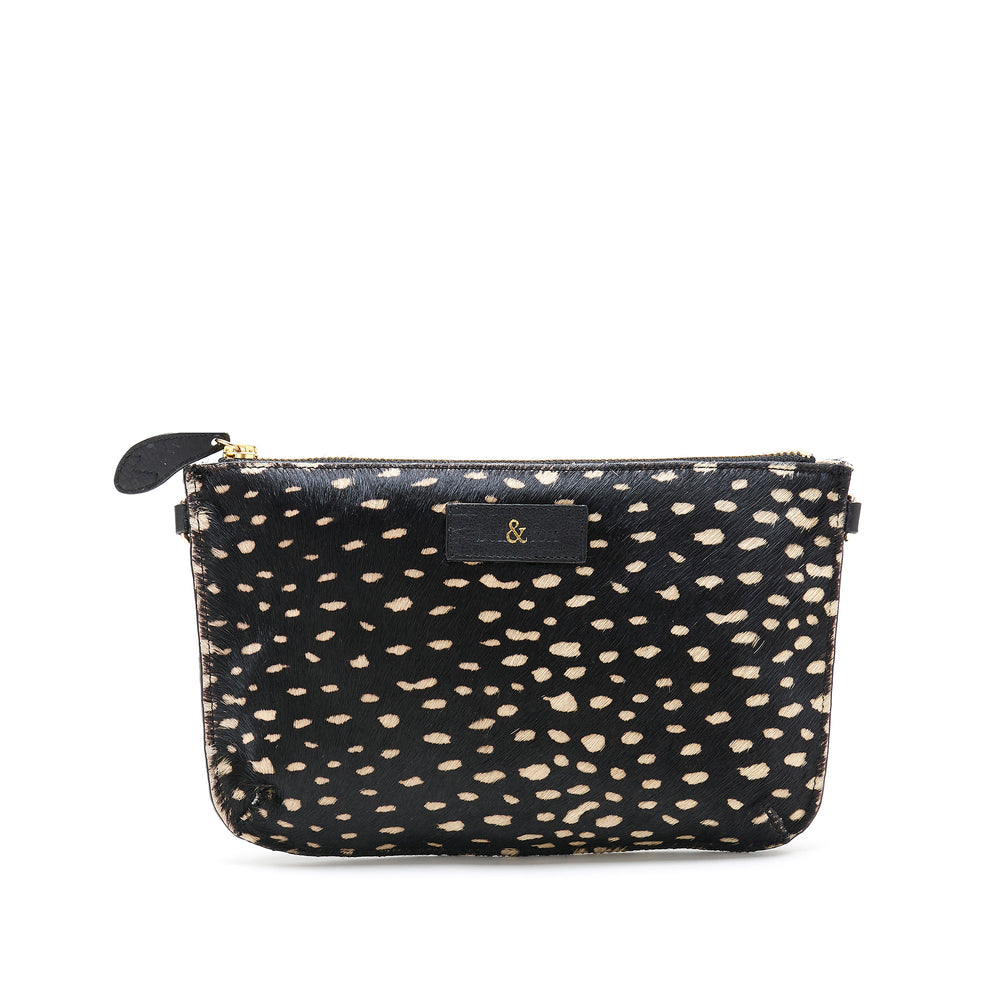 
                  
                    Load image into Gallery viewer, IZZY Cross Body Bag / Clutch - Black &amp;amp; White Dot
                  
                