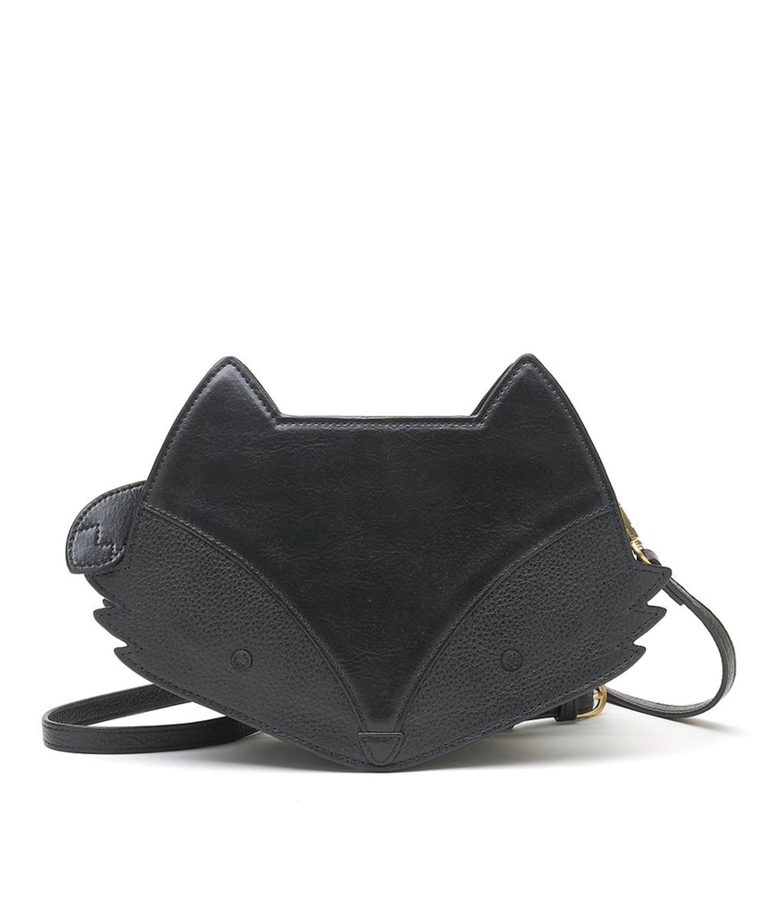 Kate Spade Winni Leather Cat Crossbody Bag in Black