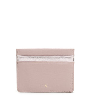 
                  
                    Load image into Gallery viewer, rose pink leather card holder
                  
                