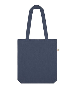 
                  
                    Load image into Gallery viewer, denim blue recycled fabric tote bag
                  
                